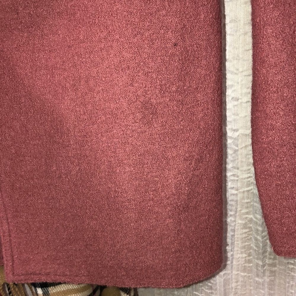 Alfred Dunner M Wool Overcoat Light Jacket in Raspberry Smoothie Pink - Picture 14 of 15
